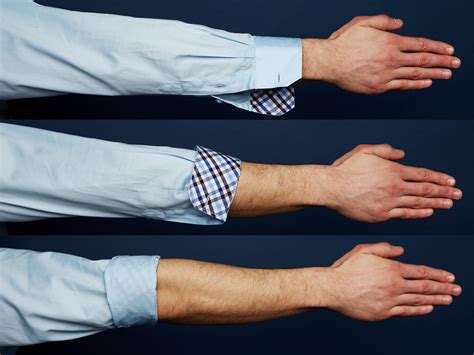 how to roll up sleeves to show inside cuff